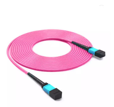 High quality 8 12 24 Core Om3 Om4 Fiber Optic MTP MPO Patch Cord Cable