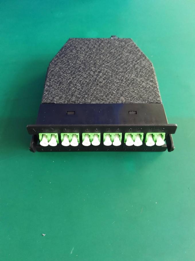 MTP 모듈 카세트 FTTH 광 섬유용 패치 패널 APC UPC 12 / 24 핵심 2