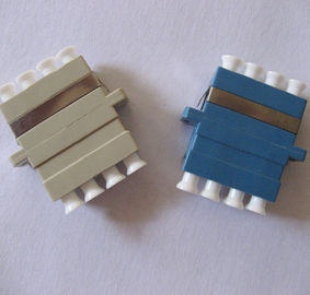 Quadruple Type Lc Upc  Multi Mode Fiber Optic Coupler Beige Or Aqua