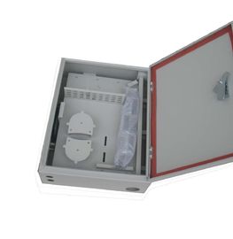 White color Indoor Fiber Optic Terminal Box Wall Mounting 72 Cores With SC / FC / LC / ST Port