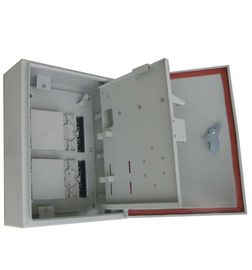White color Indoor Fiber Optic Terminal Box Wall Mounting 72 Cores With SC / FC / LC / ST Port