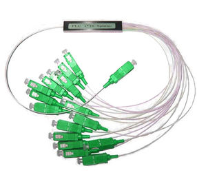 Return Loss>45dB 1 × 8 1310 / 1550nm FC, SC, ST, LC, AND, MU Fiber Optic Splitter without connector