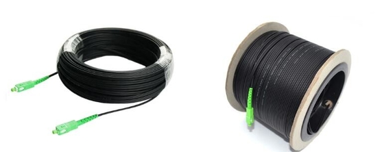 Black SX SC APC 110M FTTH LSZH Fiber Optic Pigtail