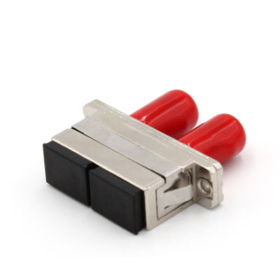 ST Female to SC Female Hybrid Metal Duplex Fiber optic Adapter