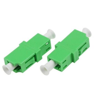 Plastic LC / APC Simplex Flangeless Fiber Optic Receptacle