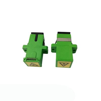 Flangeless Fiber Optic Coupler with Shutter