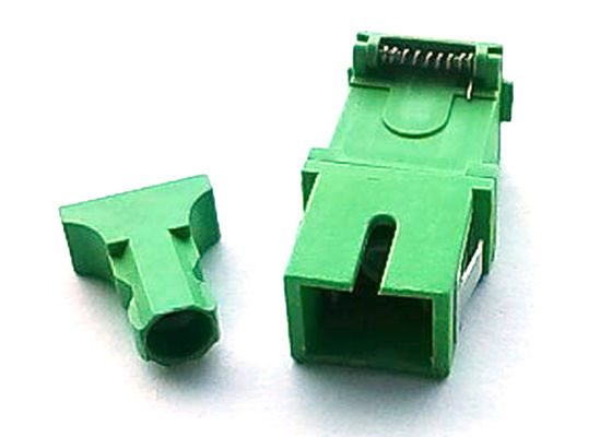 Blue Dust Cap Simplex Auto Shutter SC Fiber Optic Coupler