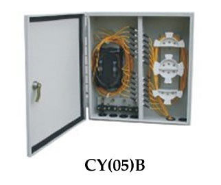 White color Indoor Fiber Optic Terminal Box Wall Mounting 72 Cores With SC / FC / LC / ST Port