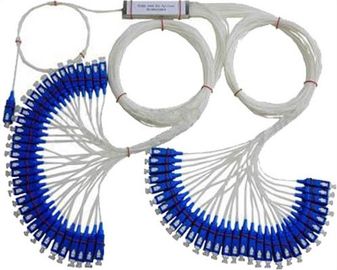 Various Coupling Ratio 1×64 PLC Fiber Optic Splitter for Laser Splitting