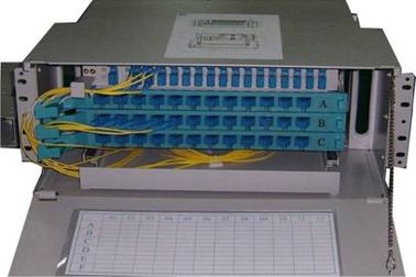 Stainless steel IP65 4U Height 19'' Standard Splitting Fiber ODF Unit 175 * 482 * 320mm