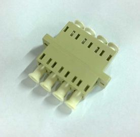 Quadruple Type Lc Upc  Multi Mode Fiber Optic Coupler Beige Or Aqua