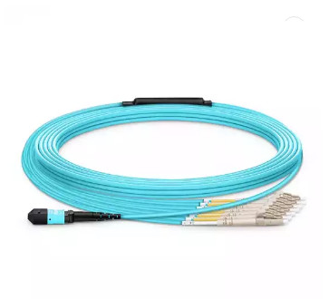 8-24 섬유 MTP-12 LC/SC/FC/ST OM3 50/125 MM 미국 Conec MTP 엘리트 브레이크아웃 케이블