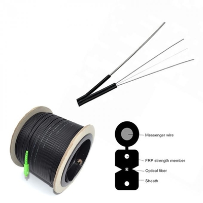 Black SX SC APC 110M FTTH LSZH Fiber Optic Pigtail