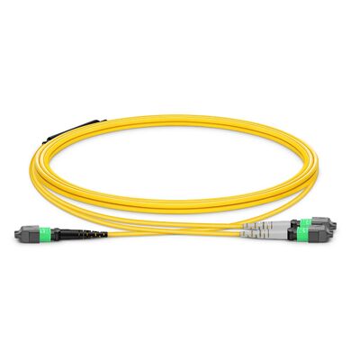 MTP Breakout Cable with 0.35dB Low IL and 8° APC Endface for OFNP Fire Safety-Rated Data Center Links