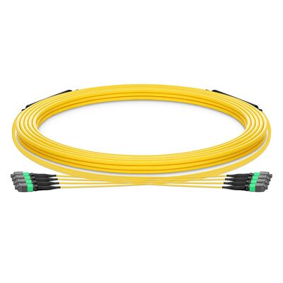 품질 고밀도 케이블링을 위한 0.35dB 저 IL OFNP 난연 등급 MTP 트렁크 케이블 및 G.657.A1 벤드 불감성 광섬유 공장