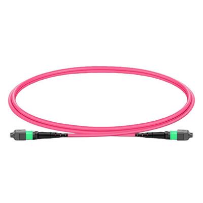 품질 400G 트랜시버용 벤드 비감도 광섬유 7.5mm 최소 굴곡 반경 및 APC 단면을 갖춘 MPO 점퍼 케이블 공장